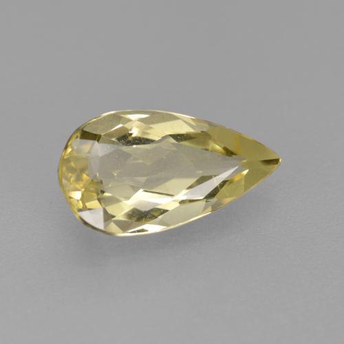 Berilo Dourado Amarelo Dijon Natural 1.32ct, Formato de pêra, VVS