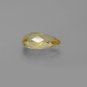 Berilo dourado amarelo natural 1,52ct, formato de pêra, VVS