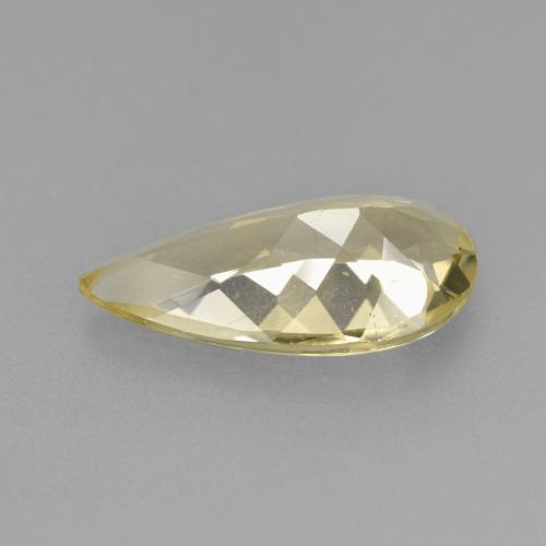Berilo dourado amarelo natural 2,07ct, formato de pêra, VVS