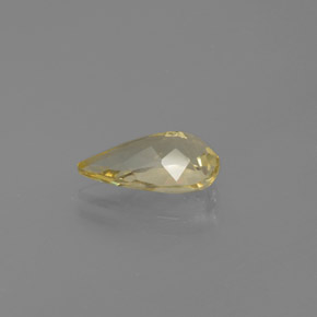 Berilo dourado amarelo natural 1,65ct, formato de pêra, VS