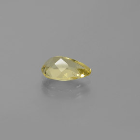 Berilo dourado amarelo natural 1,11ct, formato de pêra, VVS-VS