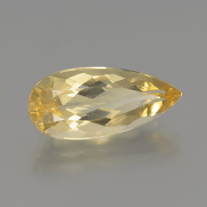Berilo Dourado Amarelo Natural 4.99ct, Formato de pêra, VVS