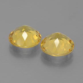Pedras preciosas de berilo dourado amarelo natural de  ct, corte redondo, VVS-VS