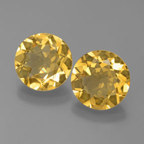 Pedras preciosas de berilo dourado amarelo natural de  ct, corte redondo, VVS-VS