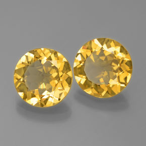 Pedras preciosas de berilo dourado amarelo natural de  ct, corte redondo, VVS-VS