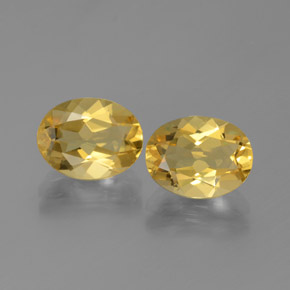 Pedras preciosas de Berilo Dourado Dourado médio natural de 3.41 ct, Corte Oval, VVS-VS