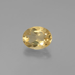 Berilo dourado amarelo natural 1,72ct, corte oval, VVS