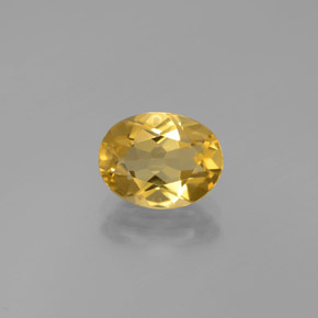 Berilo dourado amarelo natural 1,83ct, corte oval, VVS