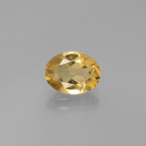 Berilo dourado amarelo natural 1,60ct, corte oval, VVS-VS