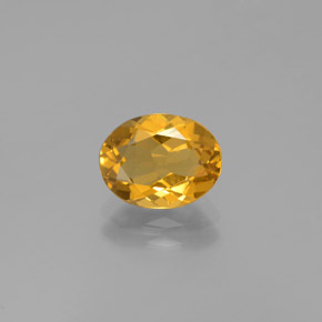 Berilo dourado amarelo natural 1,70ct, corte oval, VVS-VS