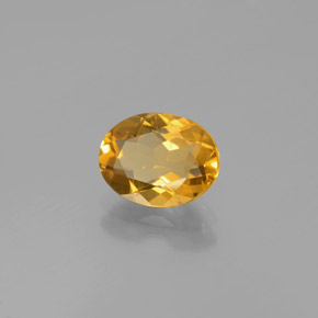 Berilo dourado amarelo natural 1,70ct, corte oval, VVS-VS