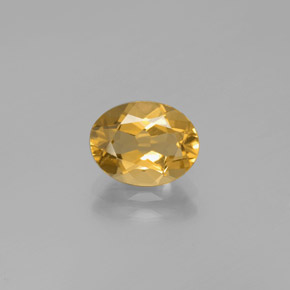 Berilo dourado amarelo natural 1,68ct, corte oval, VVS-VS
