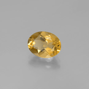 Berilo dourado amarelo natural 1,68ct, corte oval, VVS-VS