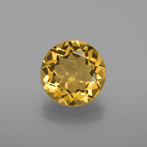 Berilo dourado amarelo natural 3,29ct, corte redondo, VVS-VS