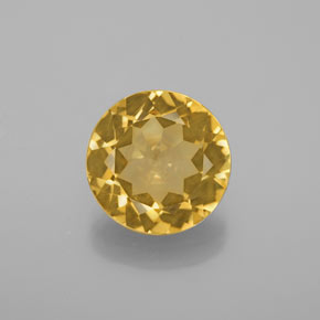 Berilo dourado amarelo natural 2,98ct, corte redondo, VS