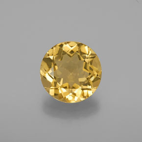 Berilo dourado amarelo natural 2,70ct, corte redondo, VVS-VS