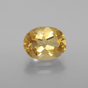 Berilo Dourado Amarelo Natural 1.86ct, Corte Oval, VVS-VS
