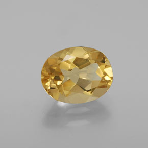 Berilo Dourado Amarelo Natural 1.86ct, Corte Oval, VVS-VS