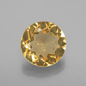 Berilo dourado amarelo natural 3,20ct, corte redondo, VVS