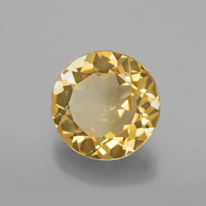 Berilo dourado amarelo natural 3,20ct, corte redondo, VVS