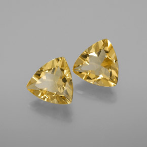 Pedras preciosas de berilo dourado amarelo natural de  ct, trillion, VVS-VS