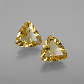 Pedras preciosas de berilo dourado amarelo natural de  ct, trillion, VVS-VS