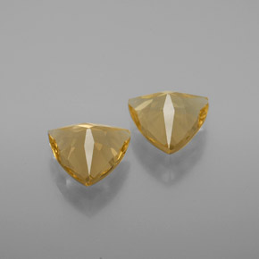 Pedras preciosas de berilo dourado amarelo natural de  ct, trillion, VVS-VS