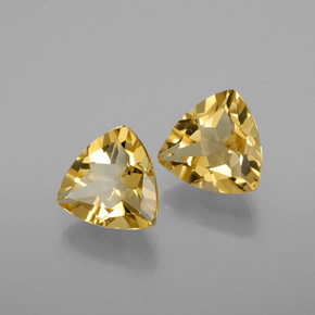 Pedras preciosas de berilo dourado amarelo natural de  ct, trillion, VVS-VS