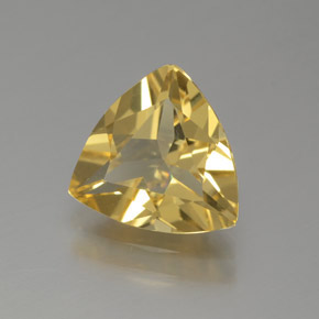 Berilo dourado amarelo natural 1,28ct, trillion, VVS