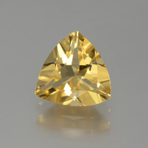 Berilo dourado amarelo natural 1,35ct, trillion, VVS