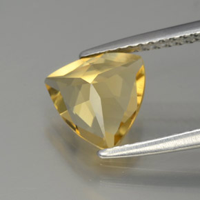 Berilo dourado amarelo natural 1,35ct, trillion, VVS