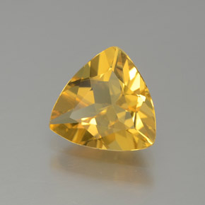Berilo dourado amarelo natural 1,27ct, trillion, VVS-VS