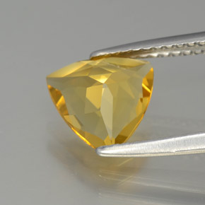 Berilo dourado amarelo natural 1,27ct, trillion, VVS-VS
