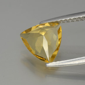 Berilo dourado amarelo natural 1,16ct, trillion, VVS-VS