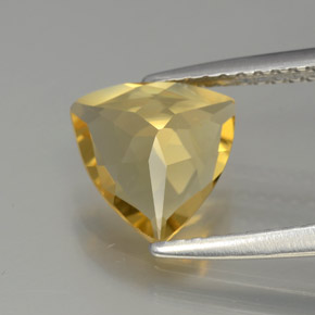 Berilo dourado amarelo natural 1,32ct, trillion, VVS-VS