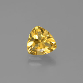 Berilo dourado amarelo natural 1,47ct, trillion, VVS-VS