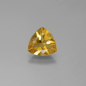 Berilo dourado amarelo natural 1,17ct, trillion, VS