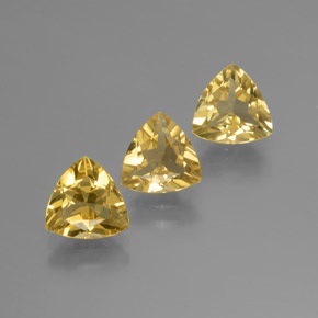 Pedras preciosas de berilo dourado amarelo natural de  ct, trillion, VVS-VS