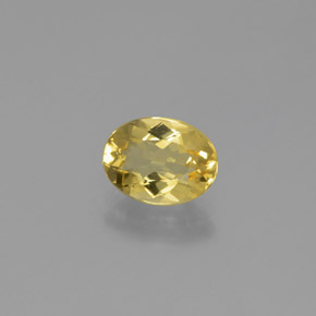 Berilo dourado amarelo natural 1,12ct, corte oval, VVS