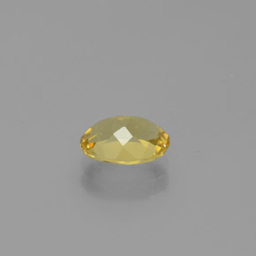 Berilo dourado amarelo natural 1,12ct, corte oval, VVS