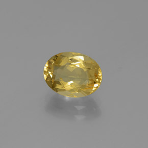 Berilo dourado amarelo natural 1,68ct, corte oval, VVS-VS