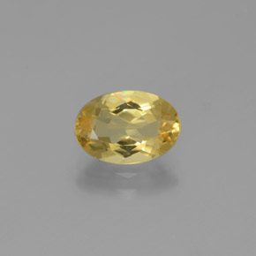 Berilo dourado amarelo natural 1,34ct, corte oval, VVS