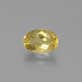 Berilo dourado amarelo natural 1,62ct, corte oval, VVS