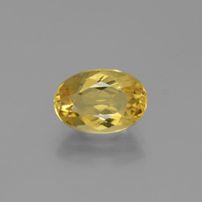 Berilo Dourado Amarelo Natural 2.12ct, Corte Oval, VVS-VS