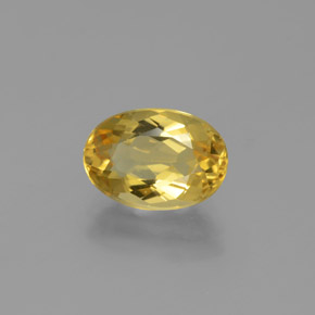 Berilo Dourado Amarelo Natural 2.12ct, Corte Oval, VVS-VS