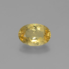 Berilo Dourado Amarelo Natural 1.74ct, Corte Oval, VVS