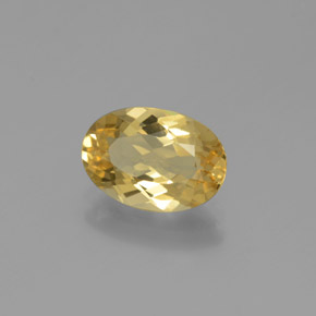 Berilo Dourado Amarelo Natural 1.74ct, Corte Oval, VVS