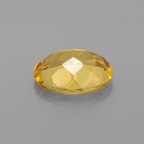 Berilo dourado amarelo natural 1,37ct, corte oval, VVS-VS