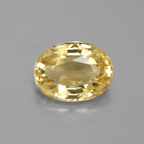 Berilo Dourado Amarelo Natural 1.28ct, Corte Oval, VVS