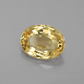 Berilo Dourado Amarelo Natural 1.28ct, Corte Oval, VVS